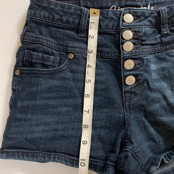 AEROPOSTALE Dark Blue High Rise Shorty Shorts - Picture 6 of 8